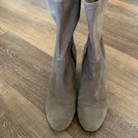 EILEEN FISHER Tan Suede Cinch Boots - sz 9 - Picture 4 of 15